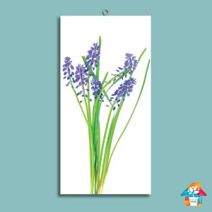 HIASAN DINDING BUNGA FLORAL 10x20CM FLOWERS WALL DEKOR PAJANGAN POSTER KAYU DEKORASI KAMAR RUMAH