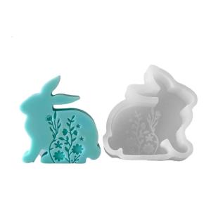 Versatile Rabbit Silicone Molds Reusable Silicone Mold For Artistic Easter Rabbit Scented Creation