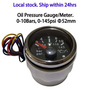 OIL PRESSURE Gauge/Meter CX6021 52MM 0-10BARS 0-145PSI for Boat Car and Diesel Generator