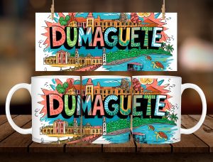 Dumaguete Souvenir Mug 11oz with Gift Box – Colorful Design Ceramic Coffee Mug | Pasalubong Gift
