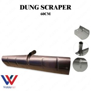 60cm Dung Scraper Industrial Power for Farm Waste Multifunction Manure Spade Head Manure Spade Replacement Cleaning