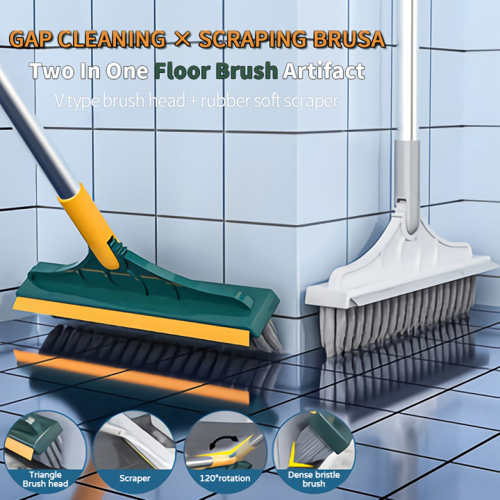 New 3 in 1 Rotating Floor Cleaning Brush with Detachable V-Bristles ...