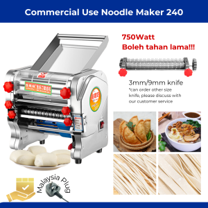 Premium Stainless Steel 750w Electric Noodle Maker karipap Ideal for Commercial use 俊媳妇制面机240款