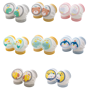 Bảo vệ đầu gối cotton thoáng khí cho hoạt động chống trượt cho trẻ mới biết đi bò bảo vệ mềm mại thoáng khí bé miếng bảo vệ đầu gối