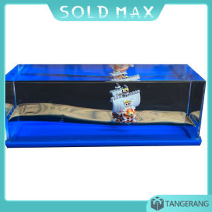 Ornamen Kapal One Piece Sunny Go Kapal Hiasan Luffy Premium Dekorasi Mobil/Mewah dengan Efek Mengambang