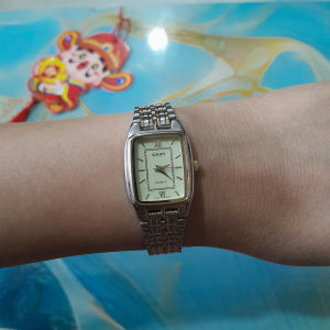 Đồng hồ nữ Script mặt h&igravenh chữ nhật second hand si nhật- đ&atilde qua sử dụng
