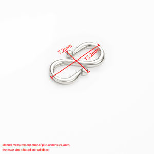Stainless Steel 18K Gold S Buckle Jewelry diy Clasps Accessories Handmade Necklace Bracelet Lock