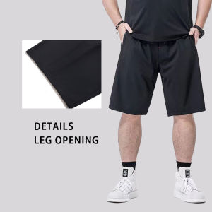 Plus Size Cargo Shorts for Men Breathable Stretchable Jogger Shorts Running Fitness Loose Fat Big Casual