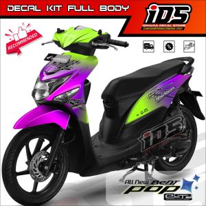 Decal Beat Pop Full Body Dekal Stiker Beat Pop Full Body Desain Gradasi