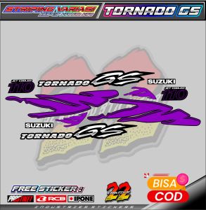 STRIPING VARIASI MOTOR SUZUKI TORNADO GS / STIKER LIST VARIASI MOTOR TORNADO GS
