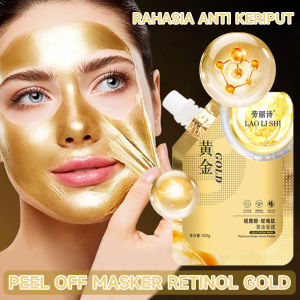 RETINOL MASKER PEEL OFF / HUNMUI GOLD MASK / peptida menghidrasi memudarkan bintik mengecilkan pori pori mengangkat mengencangkan anti kerut menghilangkan kuning masker tarik