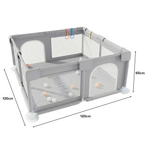 ONES Kunto Baby Playpen Free 30balls Basketball Hoop with Carry Bag