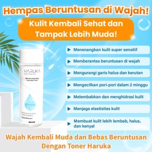 Haruka Ultimate Mouisturizing Unscented Toner toner glowing | toner wajah glowing | toner mencerahkan wajah kiyoko