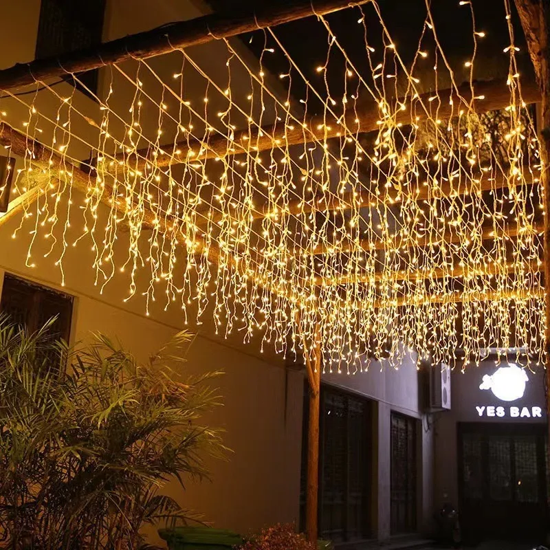 Curtain on sale lights outdoor