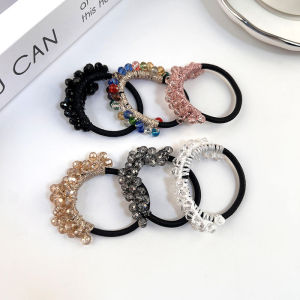 Shine Diamond Crystal Hair Rope Hair Band High Elastic Rubber Band