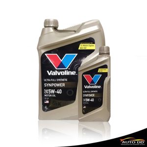 วาโวลีน ซินพาวเวอร์ 5W-40 ขนาด 4+1 ลิตร น้ำมันเครื่อง เบนซิน สังเคราะห์แท้ 100% Valvoline SYNPOWER 5W-40 (4+1L )