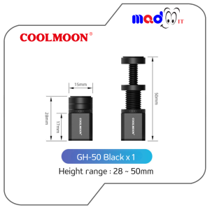 Cool Moon ขาค้ำการ์ดจอ ที่ค้ำการ์ดจอ ฐานแม่เหล็ก มียางรอง หมุนปรับระดับได้ Graphics Card Holder Vertical