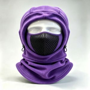 SBX346 Thick Fleece Balaclava Thermal Cold-Resistant Face   Multifunctional Warm Hat Cycling