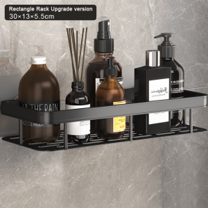 🚚SG Seller🚚Bathroom Shelf Toilet Rack Bathroom Storage Corner Bathroom corner rack Kitchen organiser Bathroom rack shelf kitchen cabinet rack Kitchen cabinet rack Kitchen Wall Shampoo Rak Storage without punching