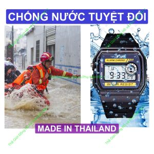 Đồng Hồ Điện Tử CA.S|.O Chống Nước Tuyệt Đối 9 SX tại Thailand Pin Lâu 7 Năm Đầy Đủ Chức Năng CH02