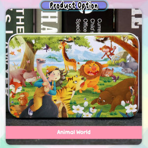 [Choo Choo Toy] 60Pcs Wooden Cartoon Puzzles For Kids With Box Educational Gift For Kids 儿童拼图 Puzzle Kayu - BT435