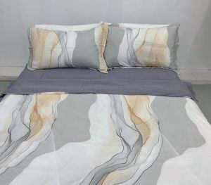 4 in 1 Bed Sheet Single Size 36*75inches Extra Soft Duvet Pillow Case Bedsheet Set