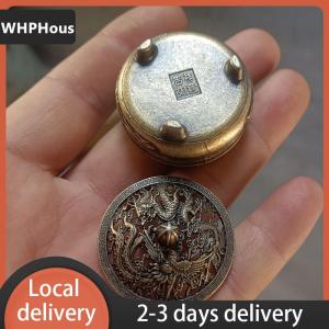 [COD] WHPHous Ship within 24 hours Dragon Phoenix Pocket Hollow Out Incense Stick Brass Incense Holder Utensils Incense Lotus Incense Censer
