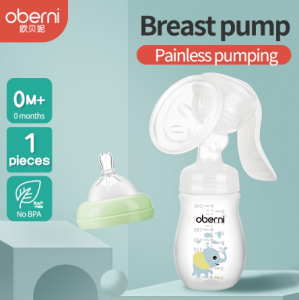 COD & Oberni Breast Pump Wide-caliber Petal Variable Bottle Breast Milk Massage Breast Pump Manual Type