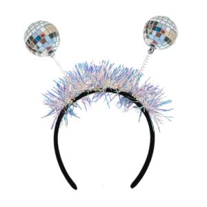 Shimmering Disco Theme Headwear Glowing Effect Hair Ornament Safe Hair Styling Accessory For Halloween Cosplay Birthday