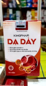 Dạ dày kingphar - Giảm vim loét dạ dày tá tràng giảm acid dịch vị đau dạ dày nóng dát thượng vị bảo vệ niêm mạc dạ dày - Hộp 40 viên
