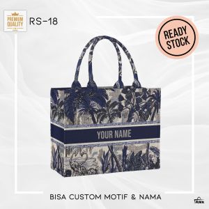 TOTEBAG TAS WANITA TOTEBAG WANITAMNK INITIAL / BISA CUSTOM NAMA