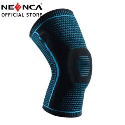 NEENCA Knee Compression Sleeve-Professional Knee Brace SupportElastic Non-slip Knee Wraps Patella Stabilizer&Silicone Gel Spring 1 Piece