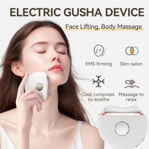 冷敷热敷面部按摩器 Electric GuaSha Face Facial Tool  Lifting & Massage Beauty Device with Heat/Cold Vibration Anti-Wrinkle Skin Lift  Elimination Wrinkles美容仪