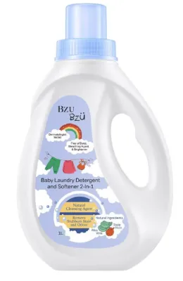 BZU BZU Baby Laundry Detergent & Softener 2-in-1 / 1Litre Bottle / Refill pack 800ml [MIX & MATCH]