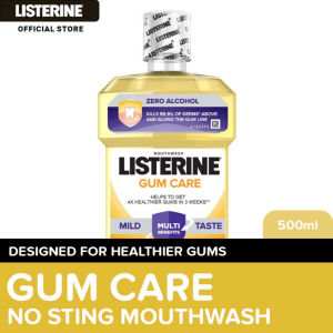 Listerine Gum Care Mouthwash 500ml: alcohol free mouthwash mouth wash for bad breath