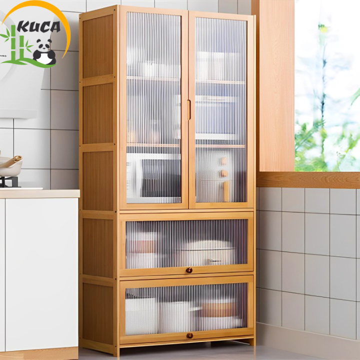 KUCA Kệ Để Đồ tủ Nhà Bếp Đa Năng Thông Minh Kệ Vi Sóng Chống Bụ | Lazada.vn