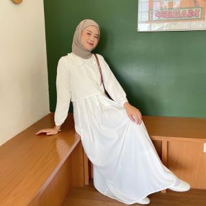 COD MAXI FASION MUSLIM WANITA gamis remaja milenial size S M L XL COCOK BUAT SERAGAM PENGAJIAN DAN ACARA PENTING LAINNYA