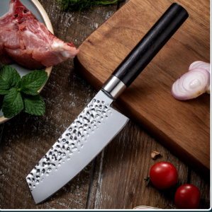 Forged hammer slicing knife household kitchen knife kitchen stainless steel sharp chef knife meat cleave
