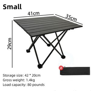 AFAU Outdoor Small Folding table Camp Tables Outdoor Aluminum Folding Table Picnic Camping Outdoor Easy to carry Barbecue Foldable Table High Strength Table Multi-Function Ultra-light Mini Picnic Table Outdoor Furniture Small Compact Picnic Table
