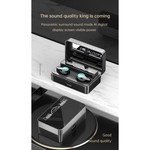 TWS X3 Sports Earphone Wireless 5.1 Headset HD Led Power Display Earbuds Mirror Case Headphone Earpiece