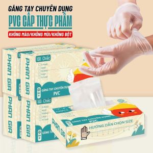 500 chiếc găng tay nấu ăn siêu dai Phan gia bao tay làm bếp găng tay cao su siêu dai Chất lượng cao PVC kháng khuẩn chống mùi hôi an toàn sử dụng cho khách hàng.