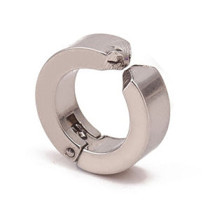 [haoh] ต่างหูหนีบหูเหล็กไทเทเนียมสำหรับผู้ชายเครื่องประดับต่างหูผู้หญิงแบบไม่ต้องเจาะ