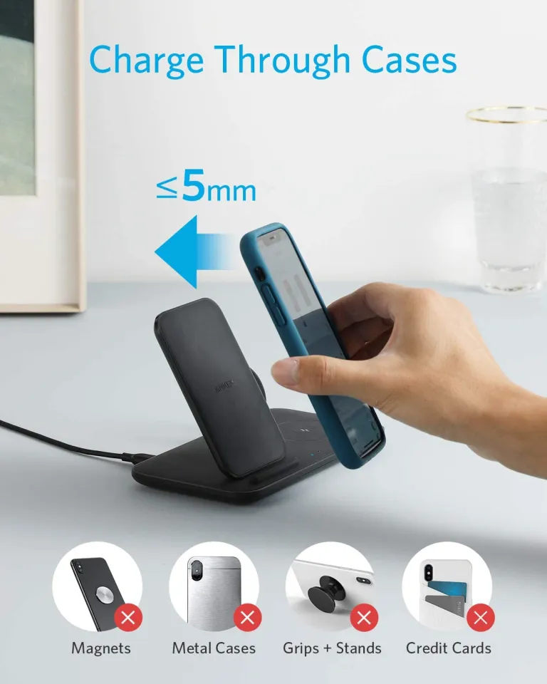 Clearance 100% New] Anker PowerWave 3 in 1 Qi-Certified Stand