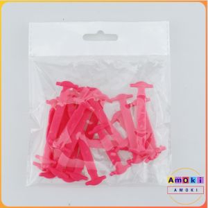 AmoKi 16Pcs/pack Silicone Lazy Shoelaces No Tie Shoe Laces Rubber Shoelace