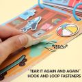 Quiet Book DIY Busy Activity Book Velcro Anak. 
