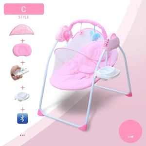 Electric Cradle Bed 0-18 Months Intelligent Electric Baby Rocking Chair With Music Automatic Rocker Swing Chair Remote Control Baby Cribs For Infants Kids Bed