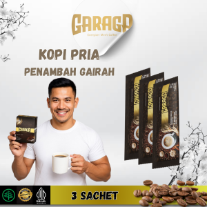 GARAGA Kopi Stamina Pria Tahan Lebih Lama Durasi Atasi Edi BPOM Original Coffe