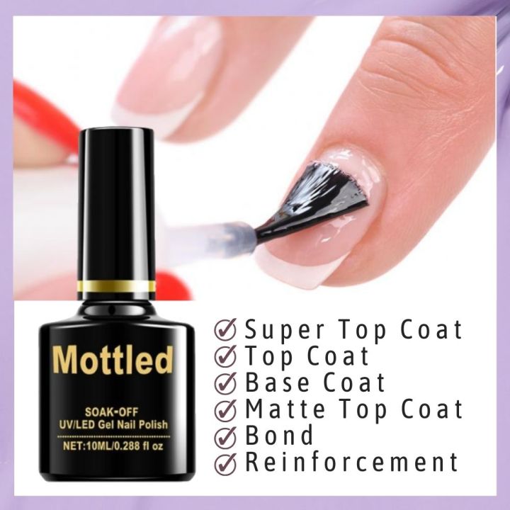 Gel Nail Polish Top Coat Nails Salon R&Y Mottled Gel Polish Top
