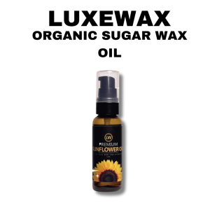 Luxewax Organic Sugar Wax 250ML & Luxewax Organic Sugar Wax MINI & Sunflower Oil With Free Wax Strips And Applicators Painless Hair Wax Whitening Wax For Underarm & Legs Hair And Wax Paper Strips Bikini Brazilian Hair Remover Anti Aging For Men & Women