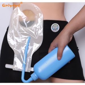 ขวดทำความสะอาดสุขอนามัย Ostomy ที่ทนทาน 300 มล. สำหรับ Uro และกระเป๋า Colostomy น้ำยาทำความสะอาดกระเป๋า Ostomy พลาสติกออกแบบพิเศษ อุปกรณ์เสริมการดูแล Ostomy ที่ทนทาน